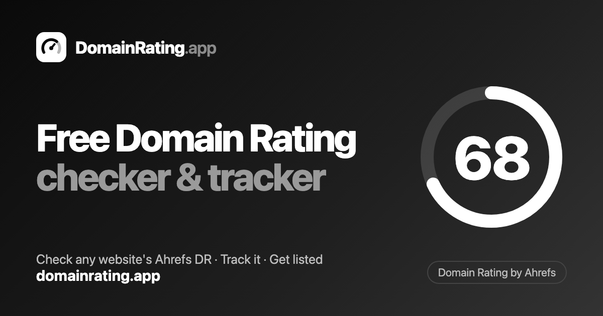 DomainRating screenshot