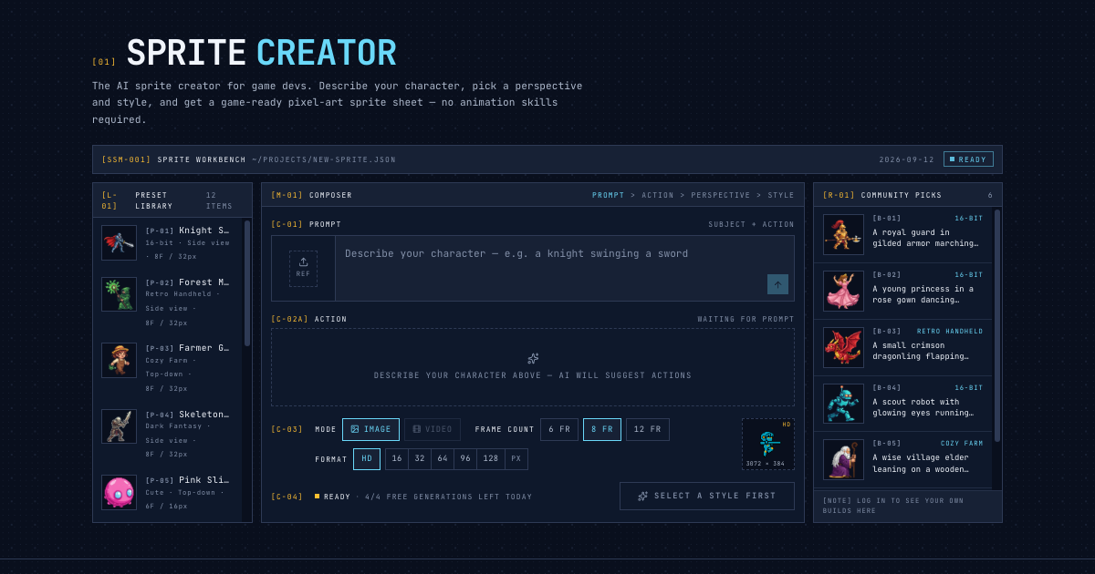 SpriteGen screenshot